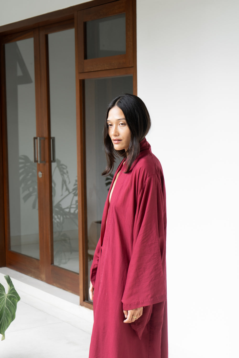 Nuwa Kimono, TENCEL, Cherry Red