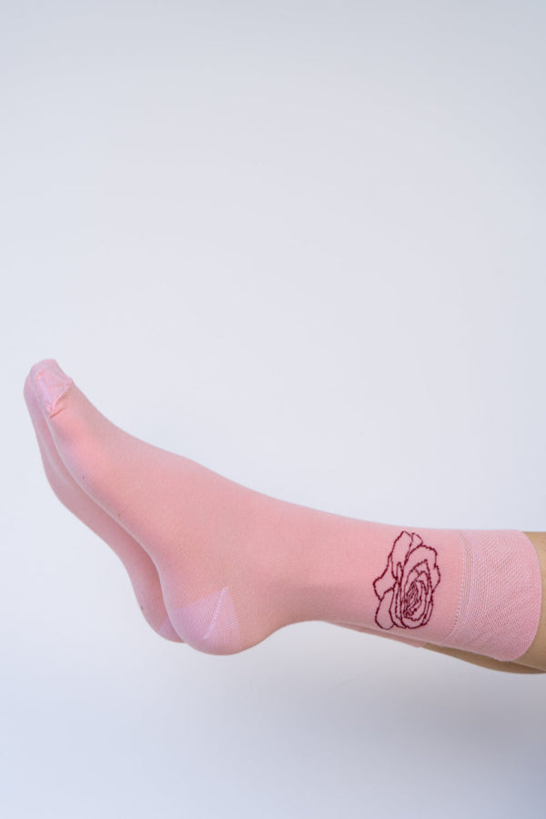 Rose Sock, Desert Blush, Cotton