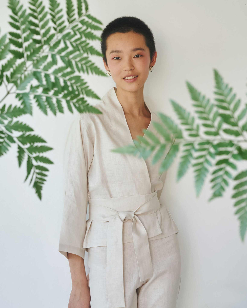 Mai Pant, Linen, Pearl