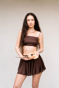 Sahara Skirt in Earth Cacao