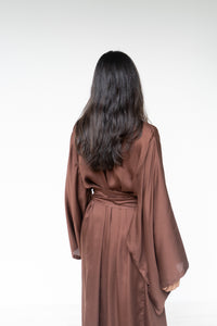 Nuwa Kimono, Premium Rayon, Brown, view 7