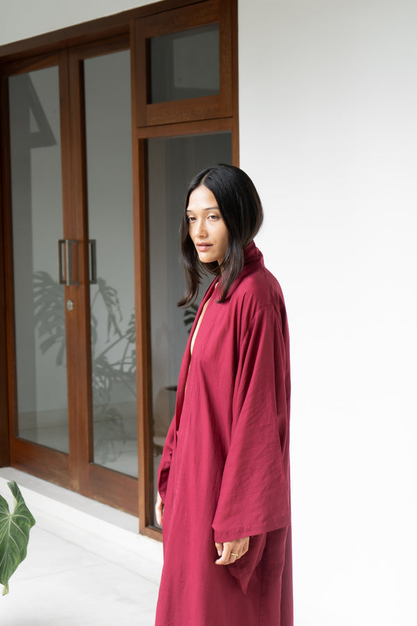 Nuwa Kimono, TENCEL, Cherry Red