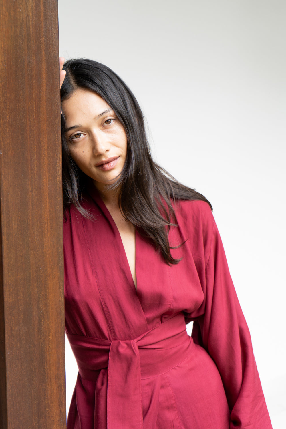 Nuwa Kimono, TENCEL, Cherry Red, view 7