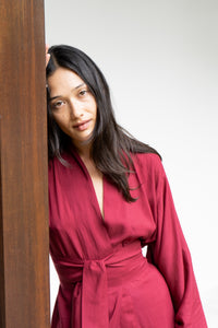 Nuwa Kimono, TENCEL, Cherry Red, view 7