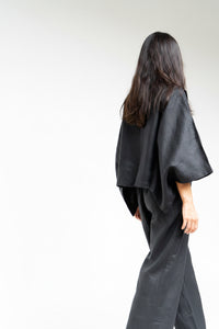 Makoto Pant, Linen, Black Onyx, view 7