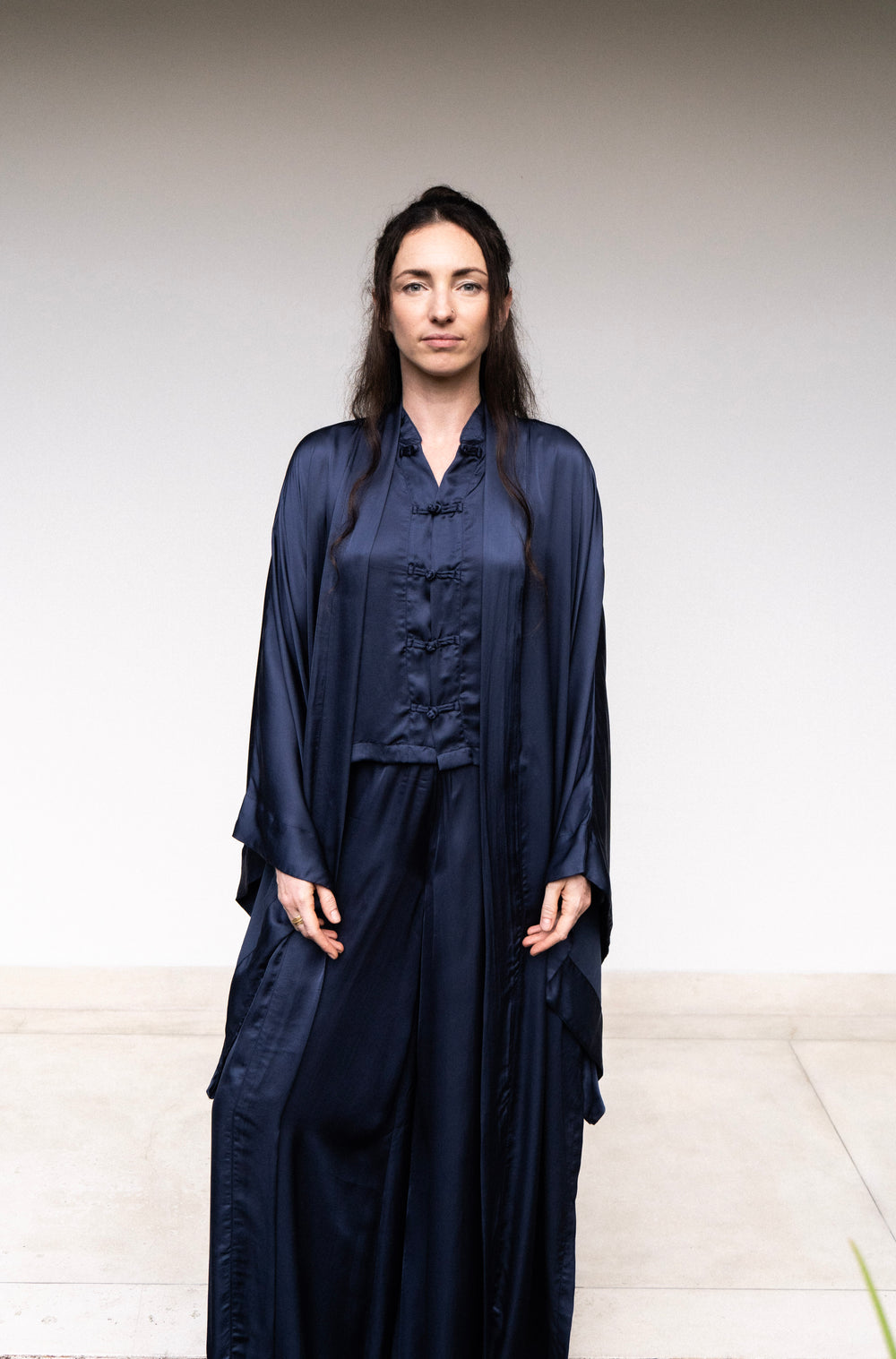 Aset Kimono in Midnight Blue