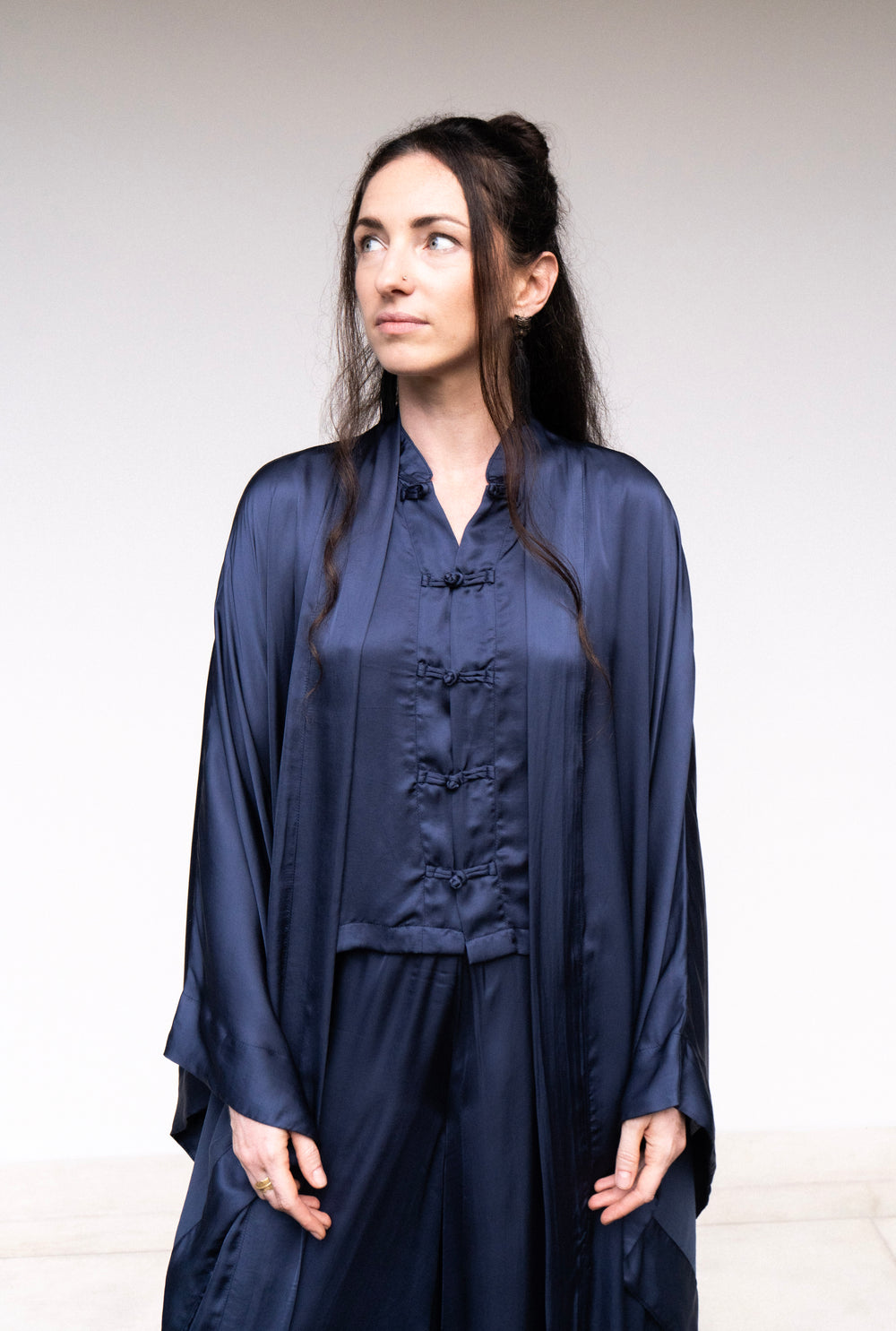 Aset Kimono in Midnight Blue