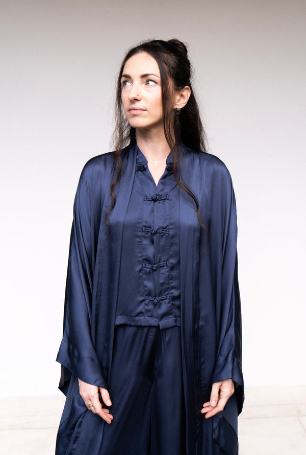 Aset Kimono in Midnight Blue