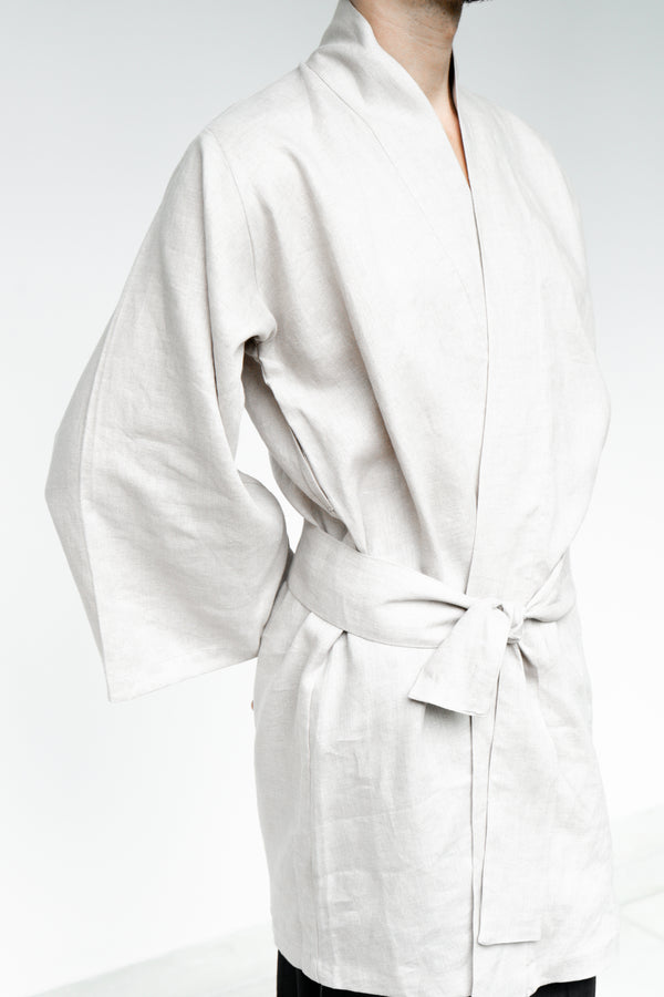 Dao Kimono, Linen, Natural Stone