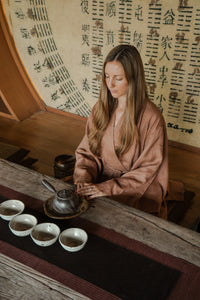 Yori Kimono, Linen, Honey Brown, view 7