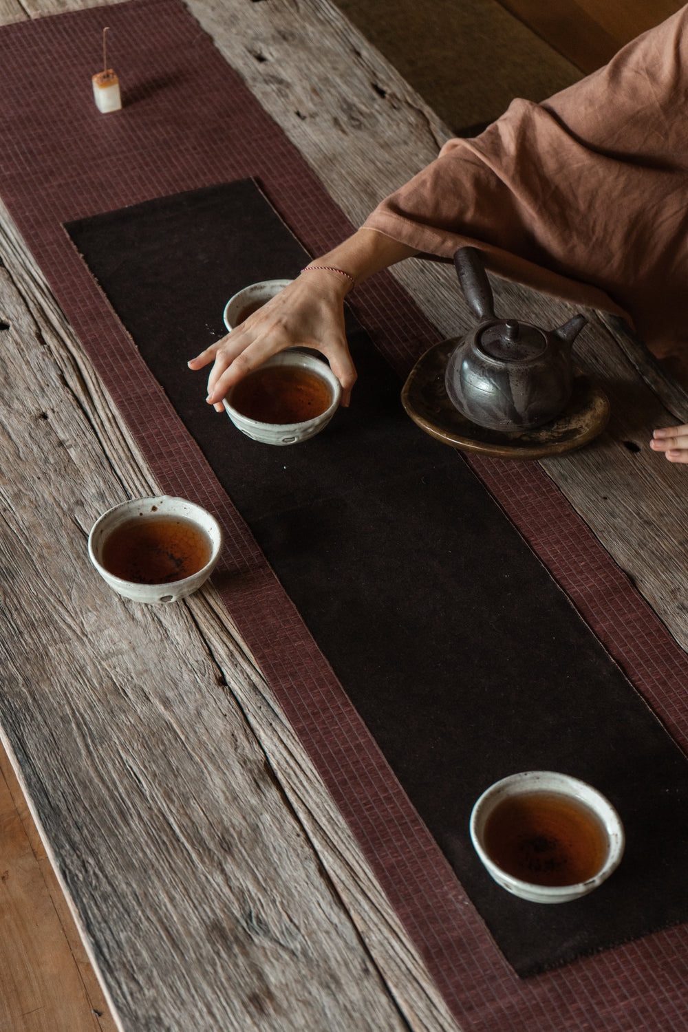 Yori Kimono, Linen, Honey Brown, view 5