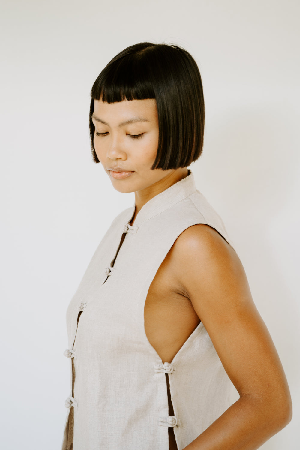 Lin Vest, Linen, Natural Linen, view 6