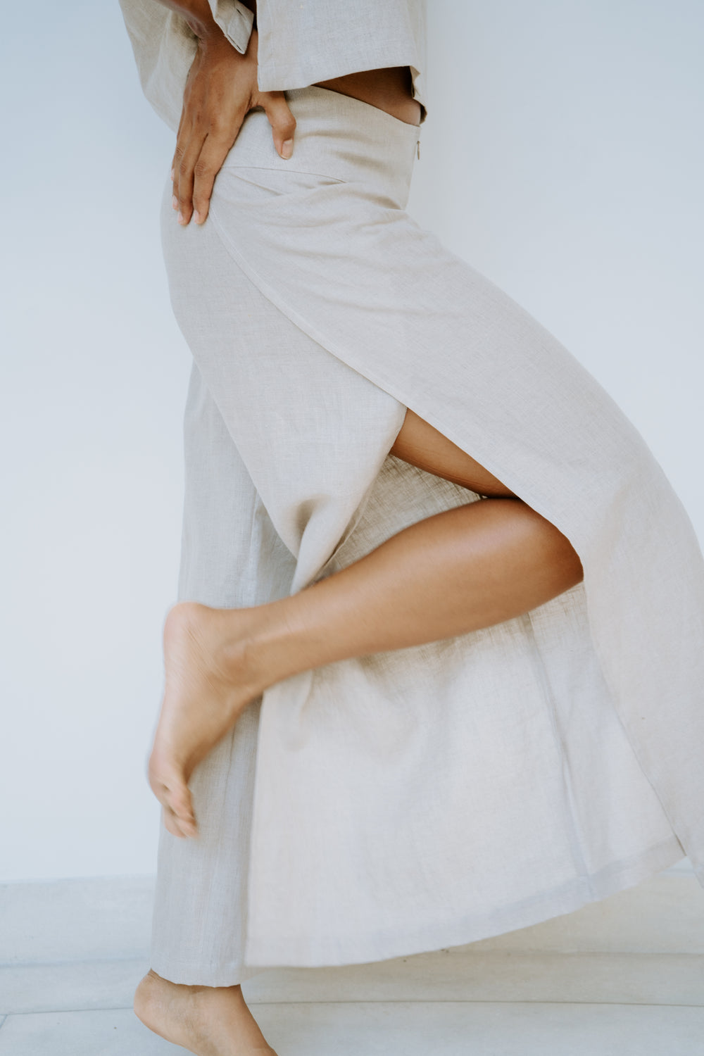 Yori Pant, Linen, Natural Linen, view 3