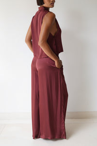 Ting Pants, Lyocell Silk, Autumn Plum, view 4