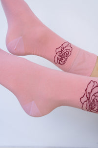 Rose Sock, Desert Blush, Cotton, view 5