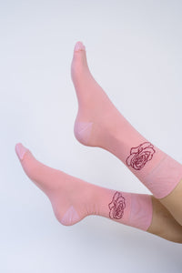 Rose Sock, Desert Blush, Cotton, view 2