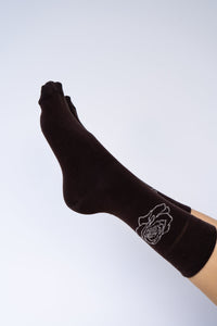 Rose Sock, Kemet Soil, Cotton, view 4