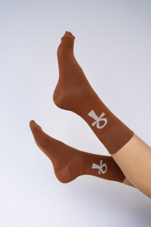 Ankh Sock, Dune Amber, Cotton