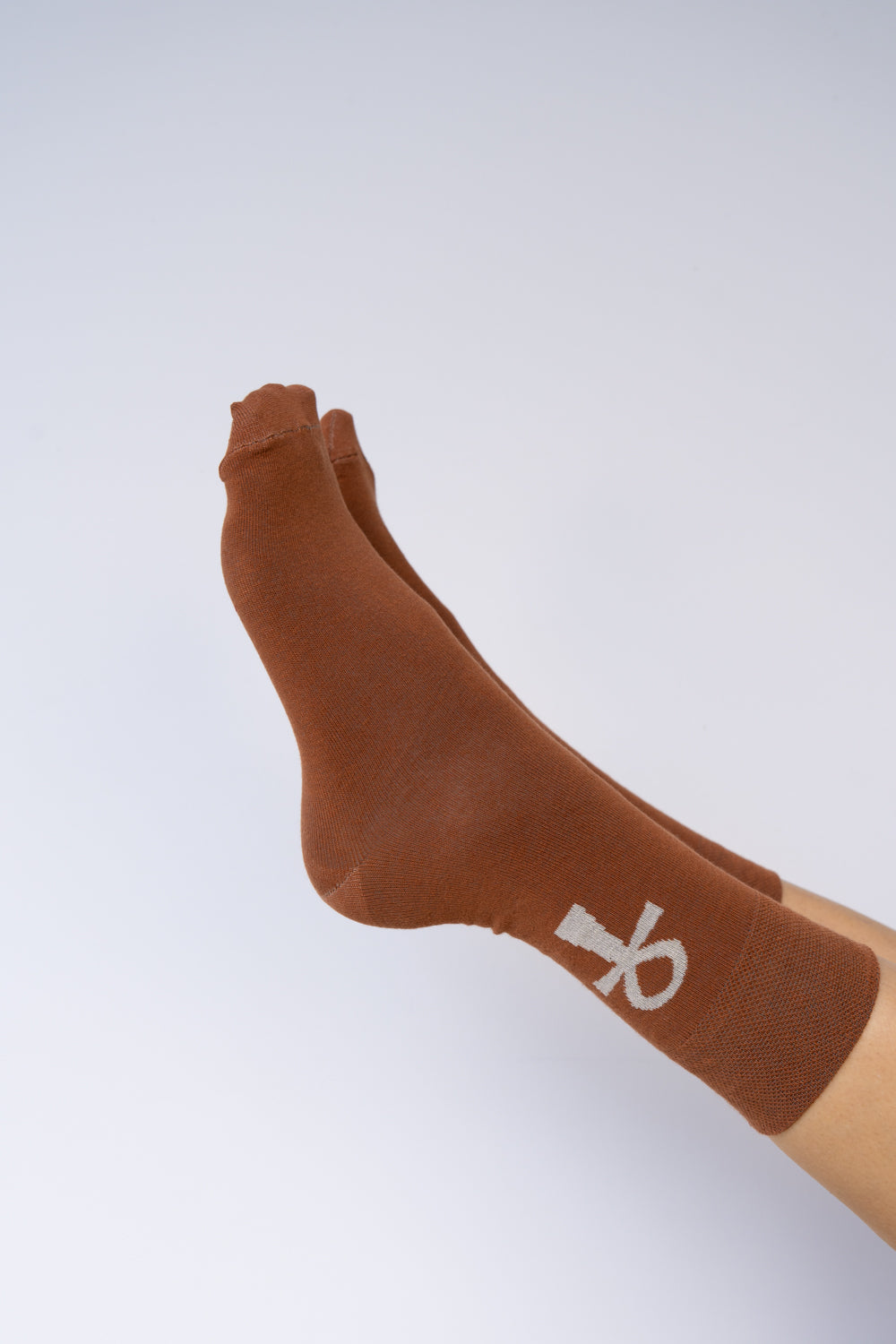 Ankh Sock, Dune Amber, Cotton, view 3