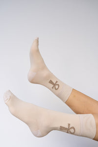 Ankh Sock, Beige Sand Cotton, view 5