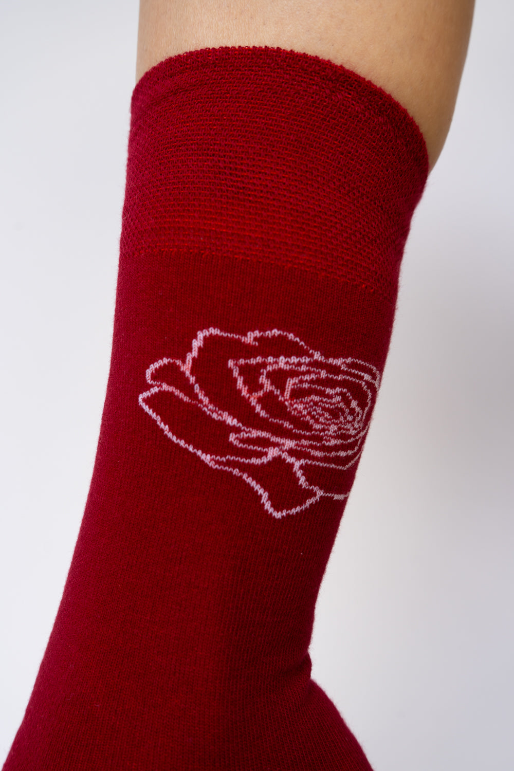 Rose Sock, Rose of Magdala, Cotton, view 6