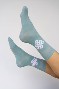 Infinity Symbol Socks, Sage Cotton, view 2