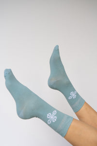Vajra Sock, Sage, Cotton, view 3