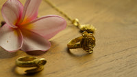 Rose of Magdalena Ring, 18K Gold Plated Sterling Silver, view 5