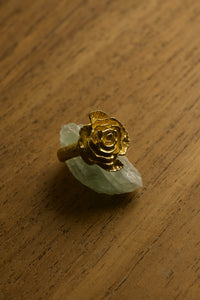 Rose of Magdalena Ring, 18K Gold Plated Sterling Silver, view 7