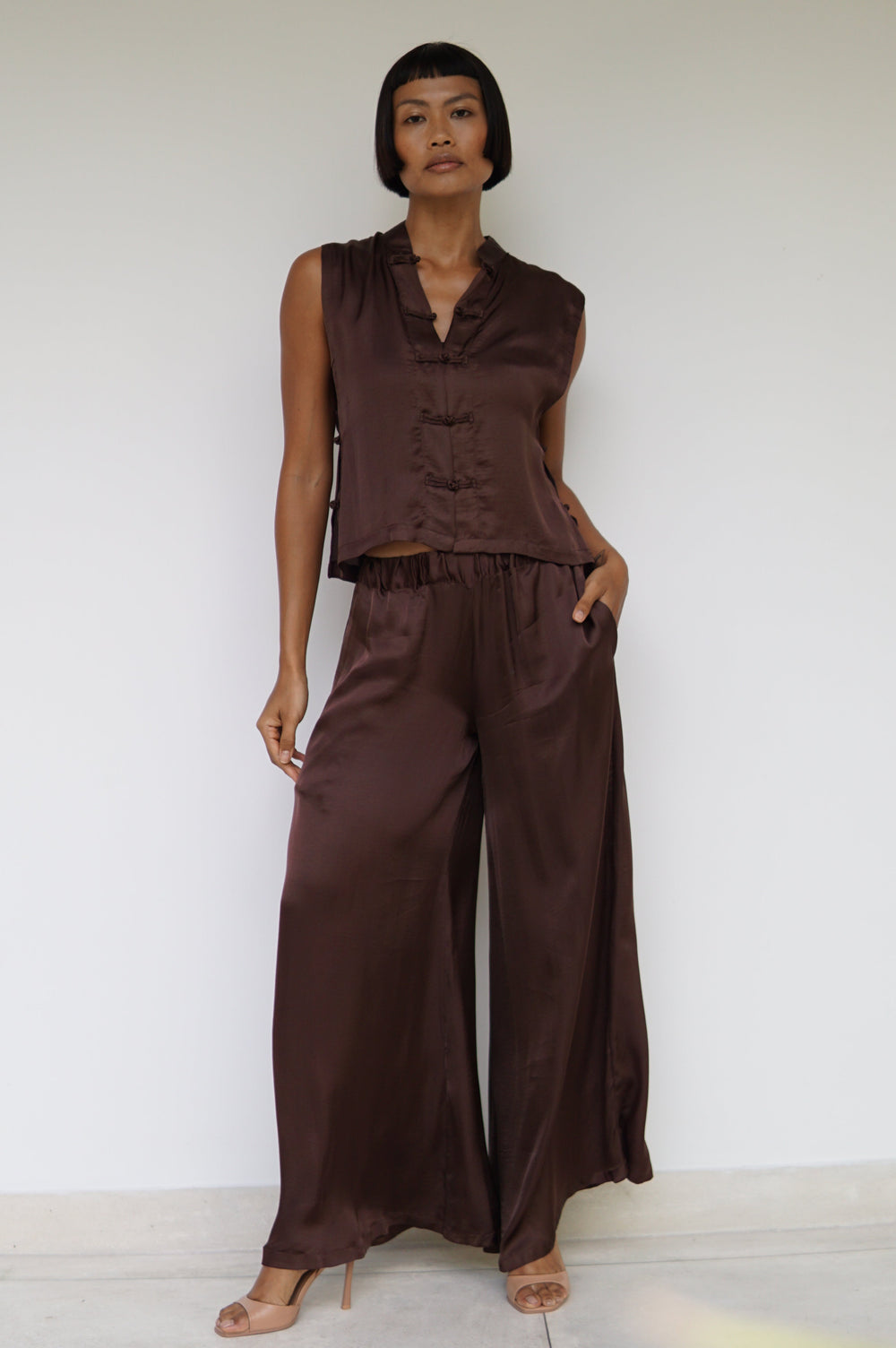Ting Pants, Lyocell Silk, Earth Cacao