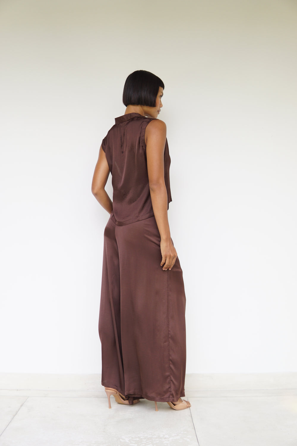 Ting Pants, Lyocell Silk, Earth Cacao, view 5