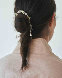 Mai Kimono Suit, Linen, Tan, view 6