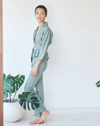 Mai Pant, Linen, Sage, view 5