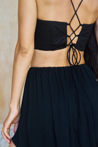 Sahara Skirt, Bamboo, Black Onyx, view 6