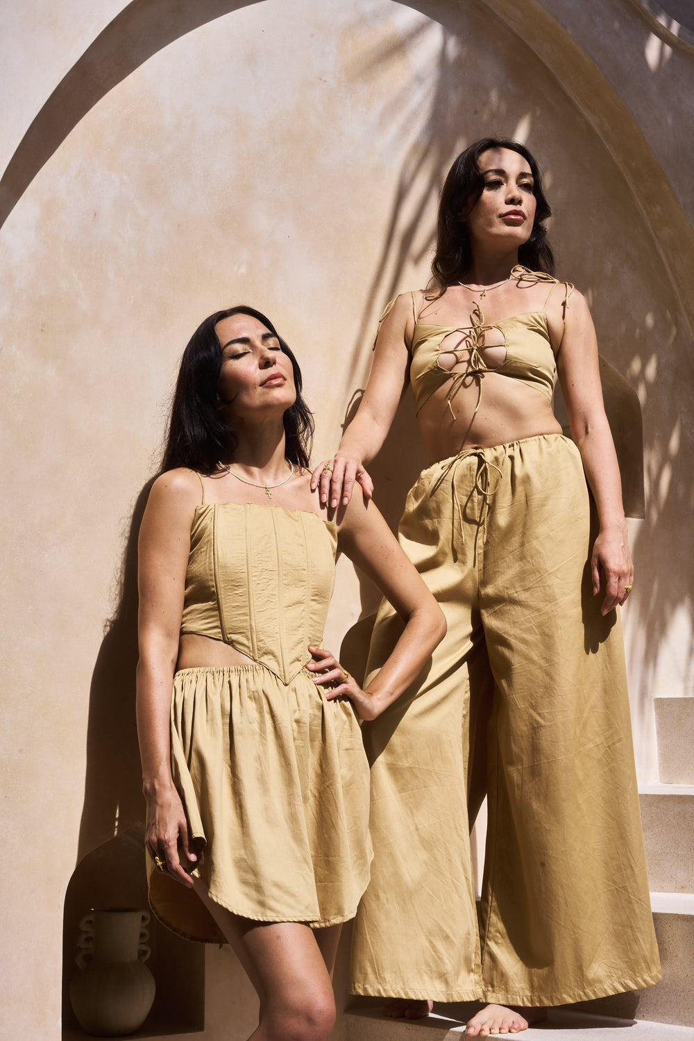 NaRa Pant, Cotton, Temple Gold, view 7