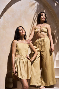 NaRa Pant, Cotton, Temple Gold, view 7