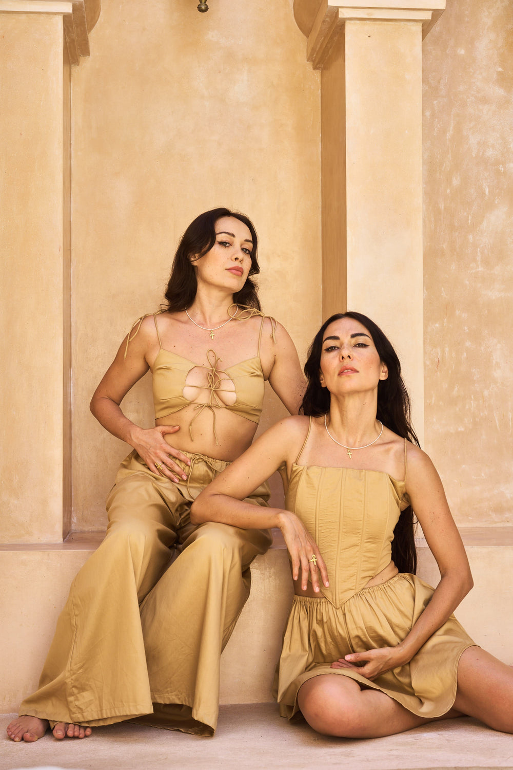 NaRa Pant, Cotton, Temple Gold, view 8