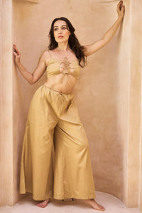 NaRa Pant, Cotton, Temple Gold, view 2