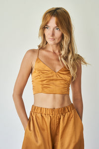 Lotus Top - Silk Cotton - Copper Tiyara Soul Wear