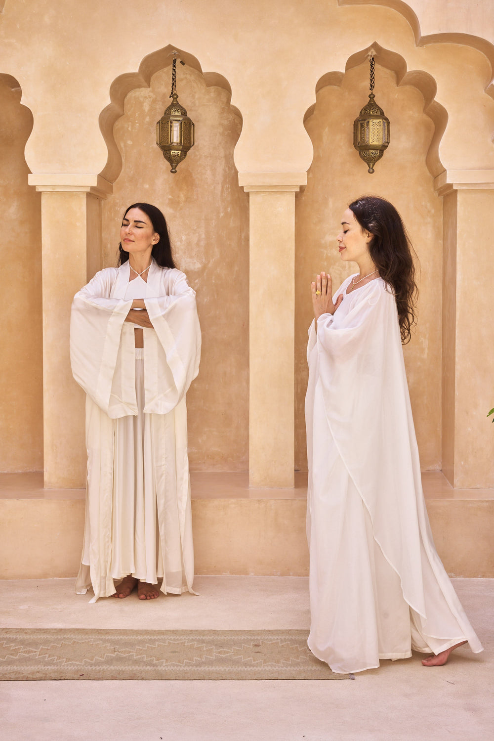 Aset Kimono, Lyocell Silk, Lotus White, view 6