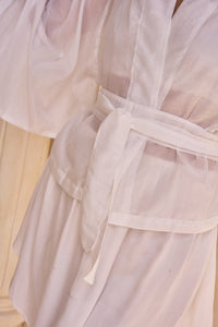 Makoto Kimono, Silk Cotton, Lotus White, view 5
