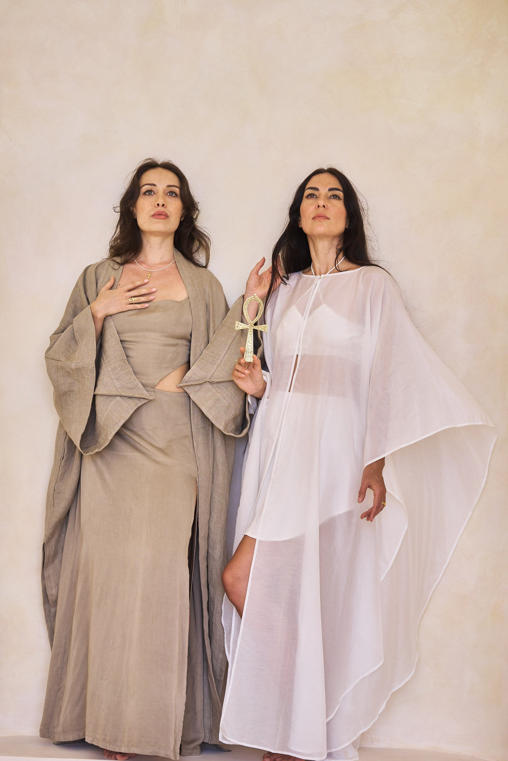 Isis Cape, Silk Cotton, Lotus White, view 8