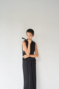 Lotus Pant - Silk Viscose - Black Onyx Tiyara Soul Wear