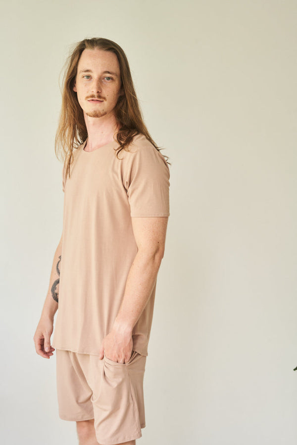 Kai Shirt - Plant Viscose - Tan Tiyara Soul Wear