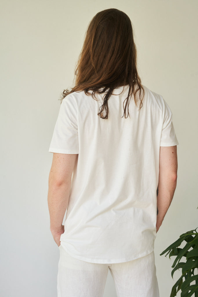 Kai Shirt, Bamboo, Pearl White, view 5