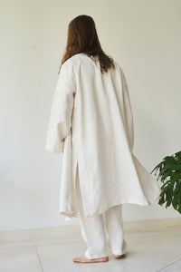 Dao Long Kimono, Hemp, Pearl White, view 6