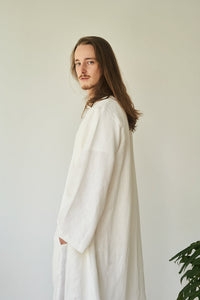 Dao Long Kimono, Hemp, Pearl White, view 7