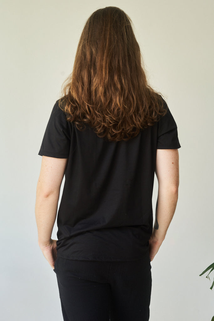 Kai Shirt, Bamboo, Black Onyx, view 5
