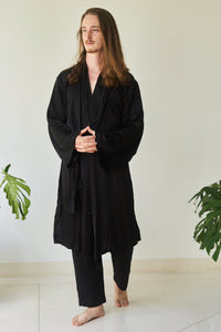 Chen Pant, Linen Cotton, Black Onyx, view 6