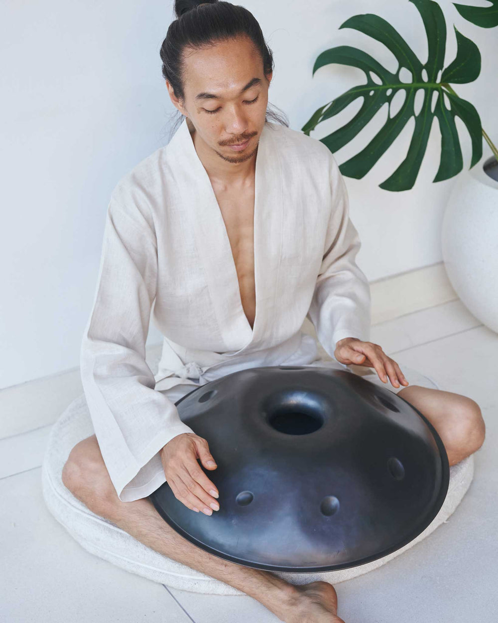 Shen Kimono, Linen, Pearl